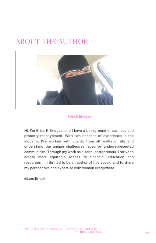 Time to Boss Up: Start Your Financial Freedom