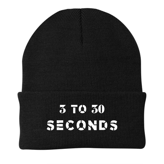 3 to 30 Seconds Beanie